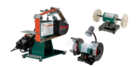 image of a grinder, sharpener, and buffer